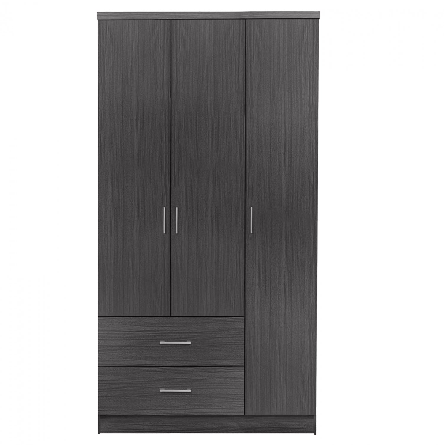 Гардероб с 3 врати и 2 чекмеджета CAESAR цвят зебрано 89x42.5x181 см