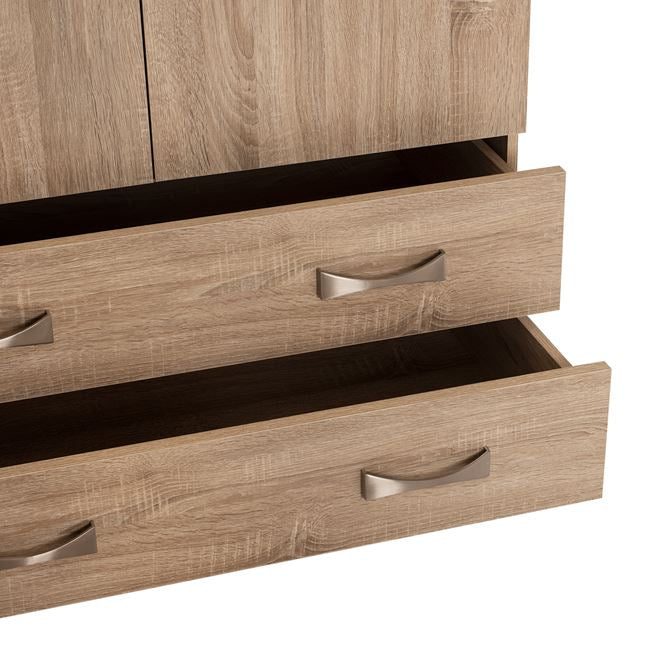 Гардероб carly с 3 чинии и две чекмеджета sonama 150x55x180см