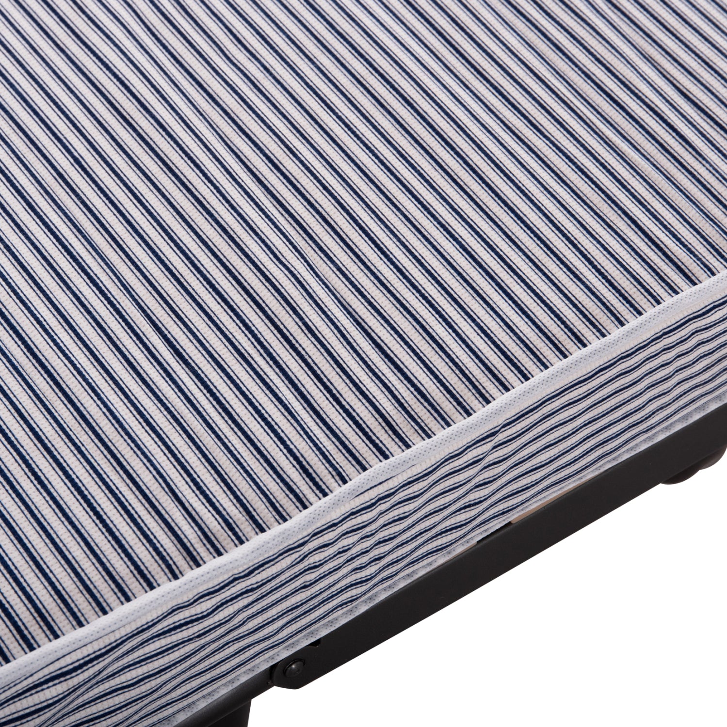 Италианско легло NOBLE с колелца и матрак 9см синьо-бяло 80x182x37.5cm.