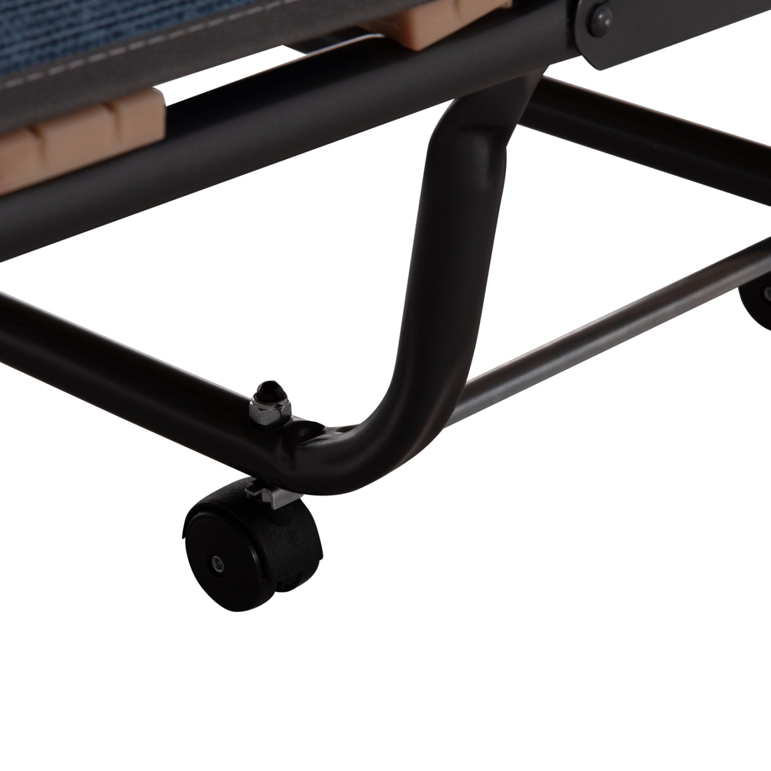 Италианско легло NOBLE с колела и матрак 9см сиво 80x182x37.5cm.