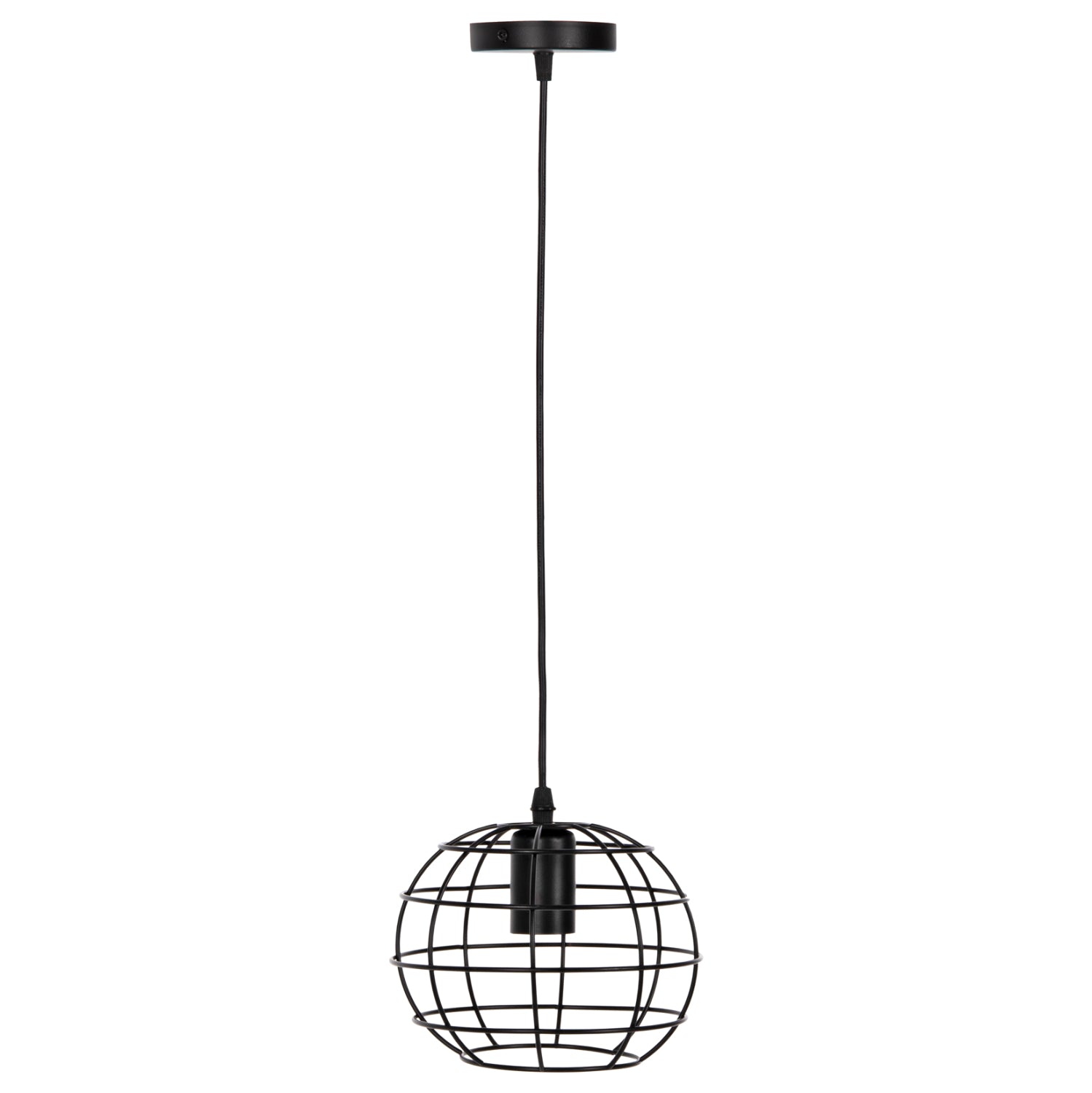 Таванна лампа 4037 черен цвят  Φ16x124Hcм