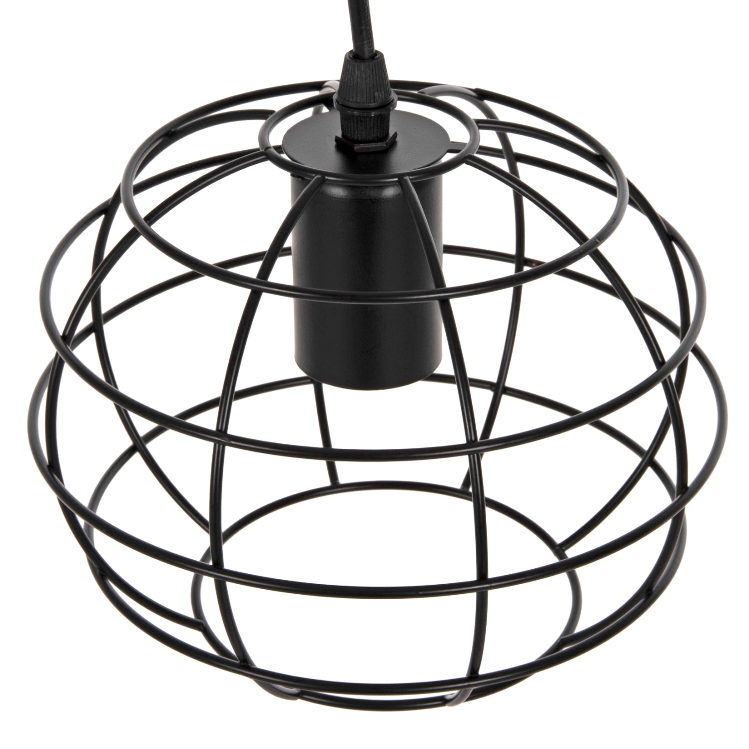 Таванна лампа 4037 черен цвят  Φ16x124Hcм