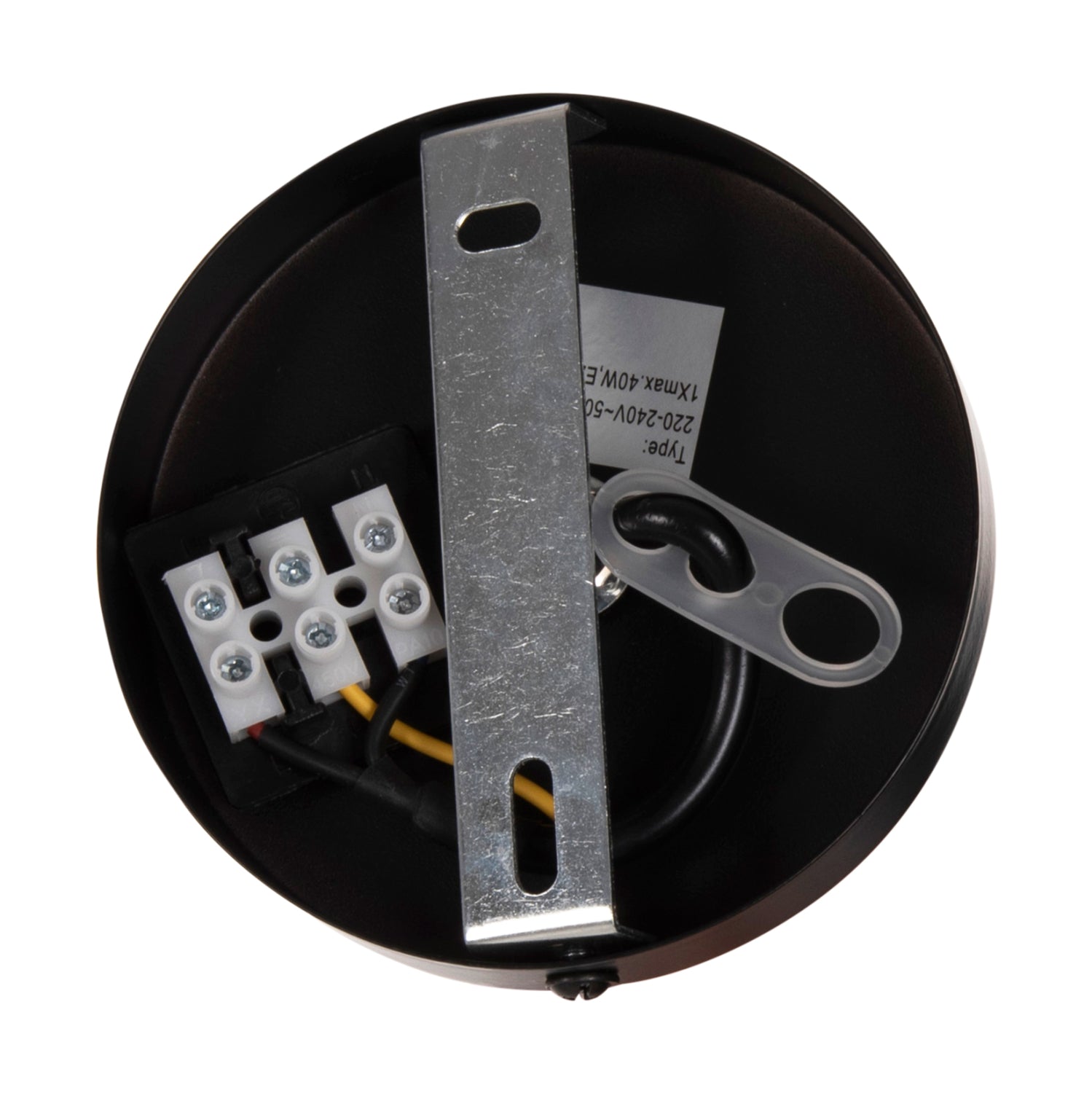 Лампа въже 1.6см цвят кафяв-черен