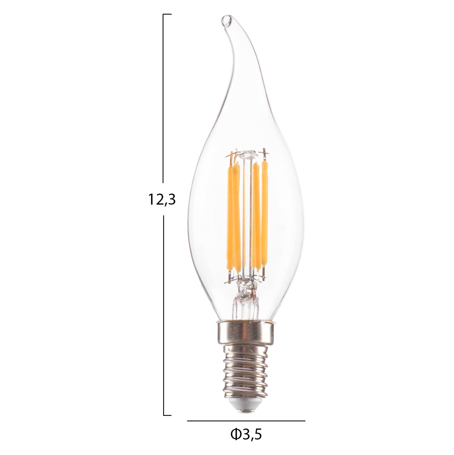 Led крушка  6W E14 3000K прозрачна