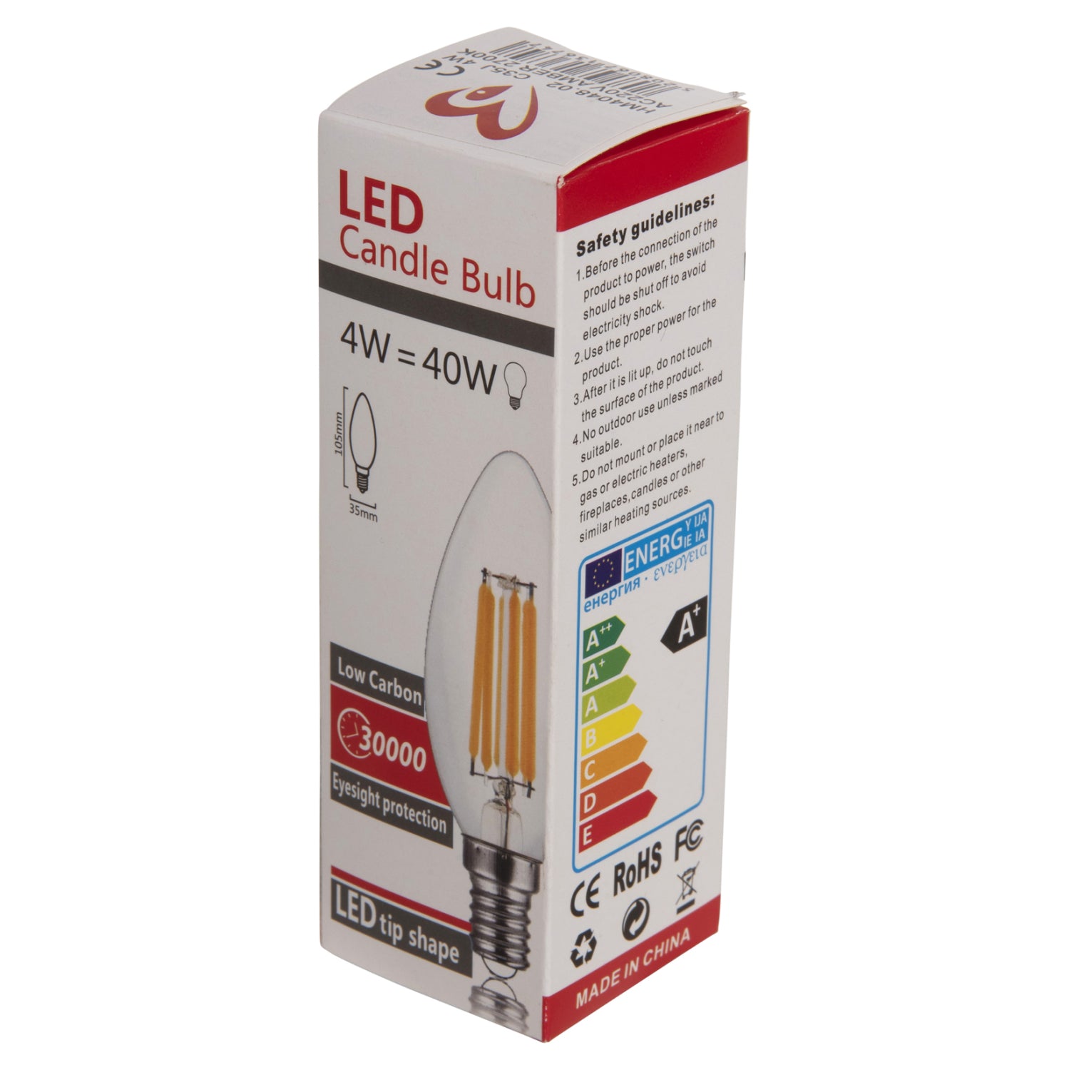 Led крушка златист цвят 4W E14 3000K