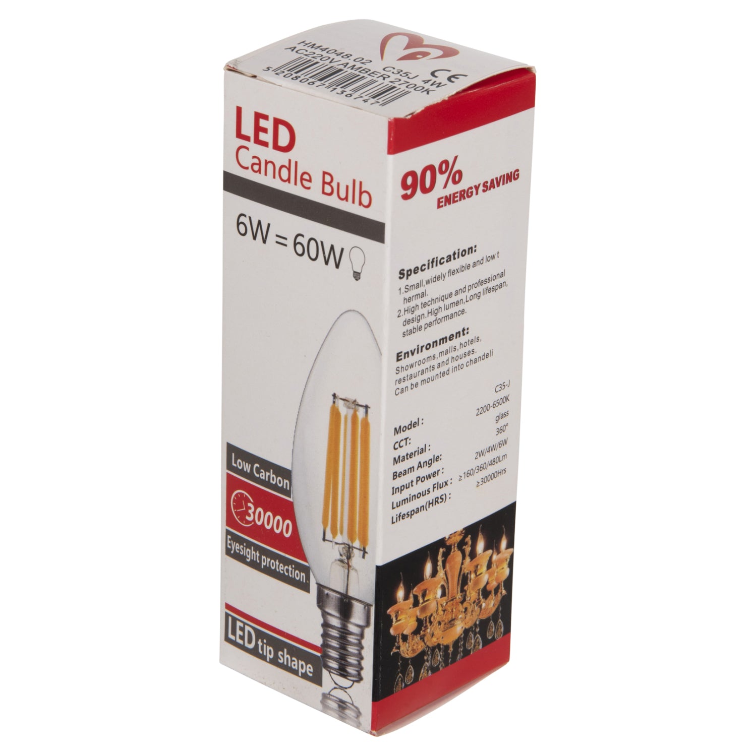 Led крушка златист цвят 4W E14 3000K