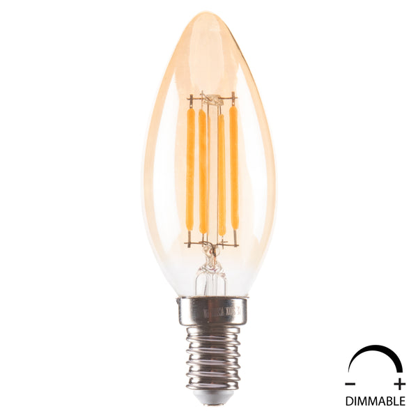 Led крушка златист цвят 4W E14 3000K