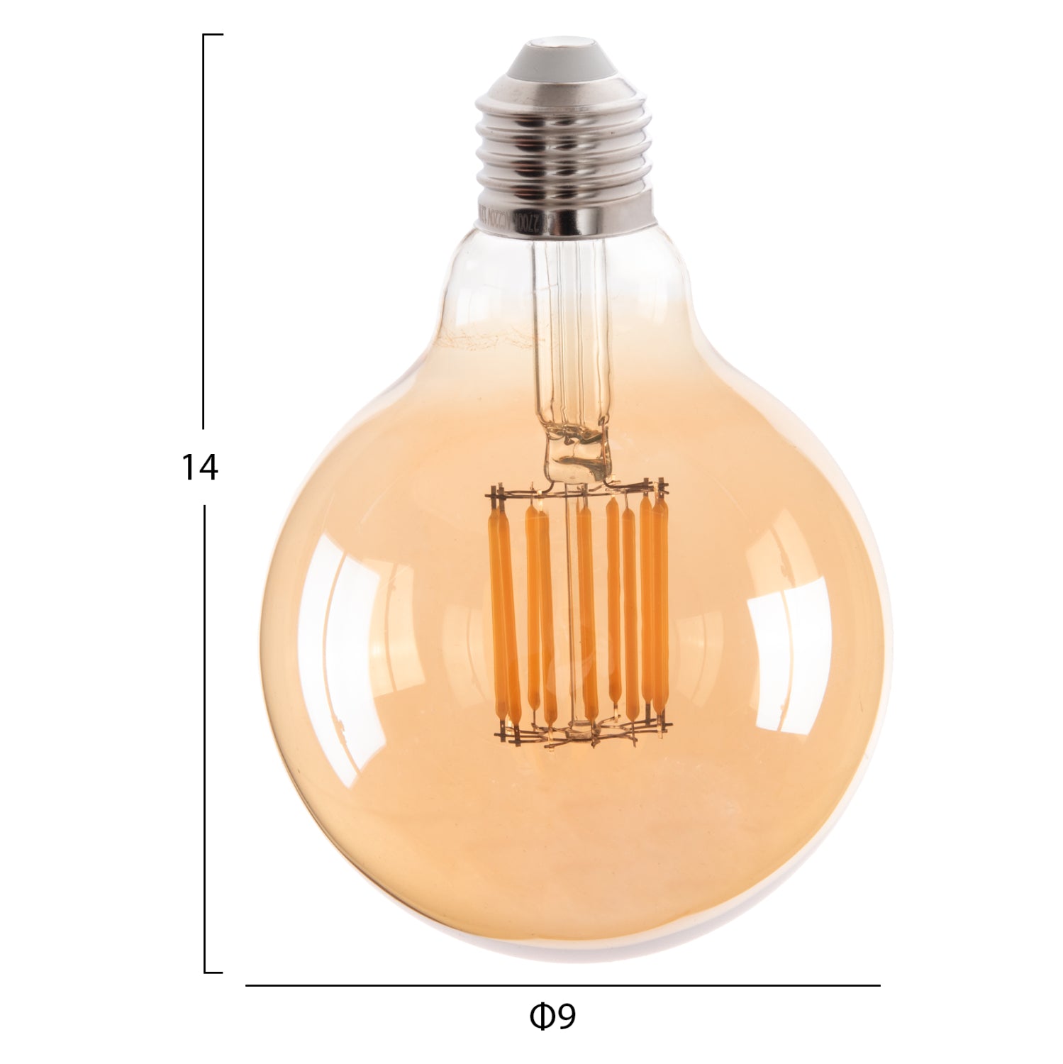 LED крушка GLOBO 12W E27 3000K златист цвят