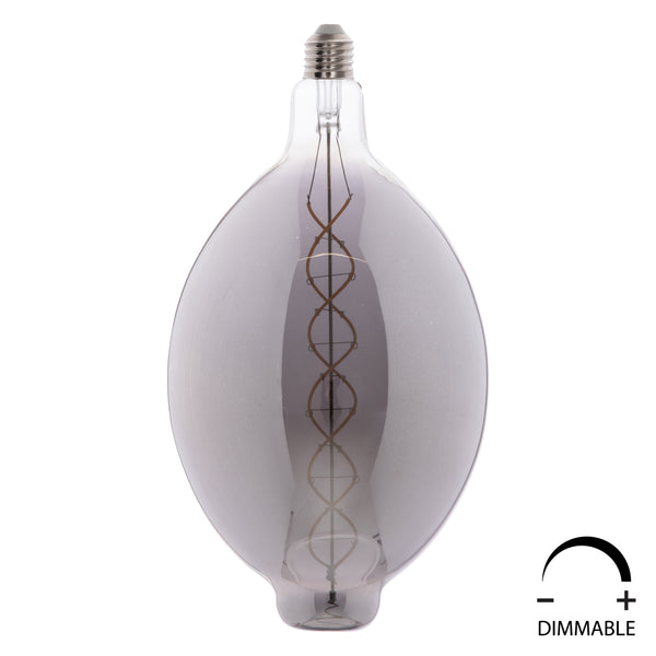 Led крушка 8W E27 3000K сив цвят