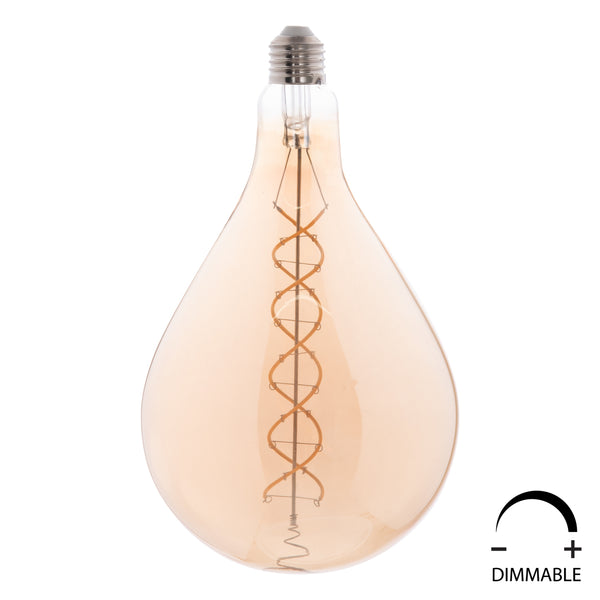 Led крушка 8W E27 3000K бежов цвят