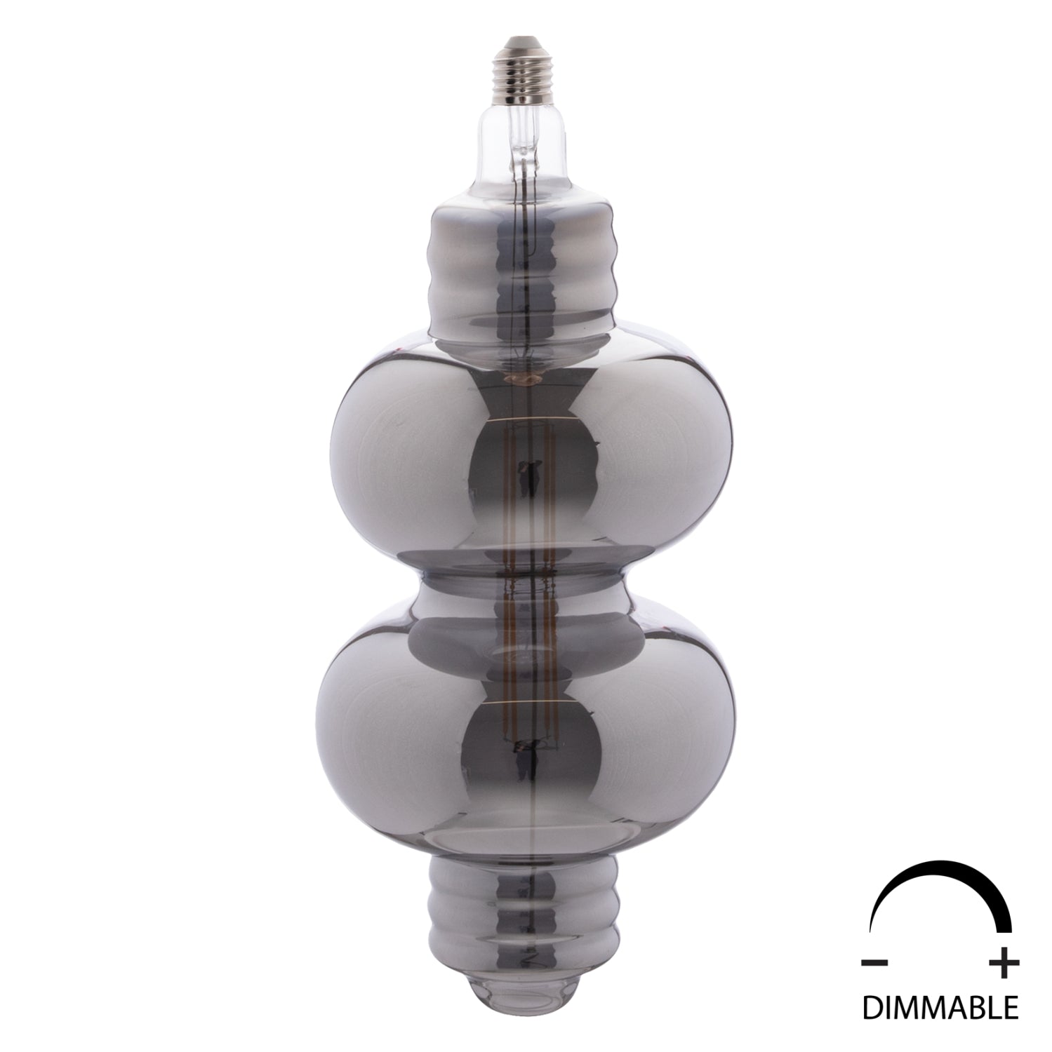 LED лампа  8W E27 3000K сив опушен цвят