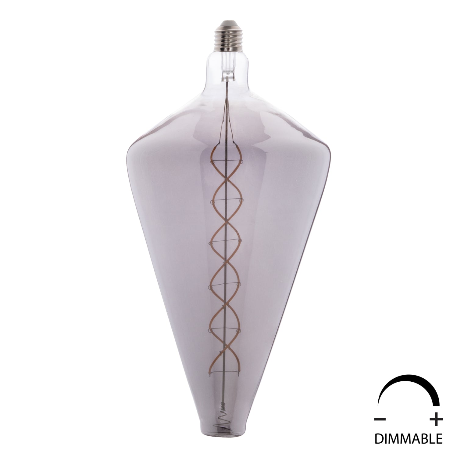 Led крушка 8W E27 3000K сив цвят