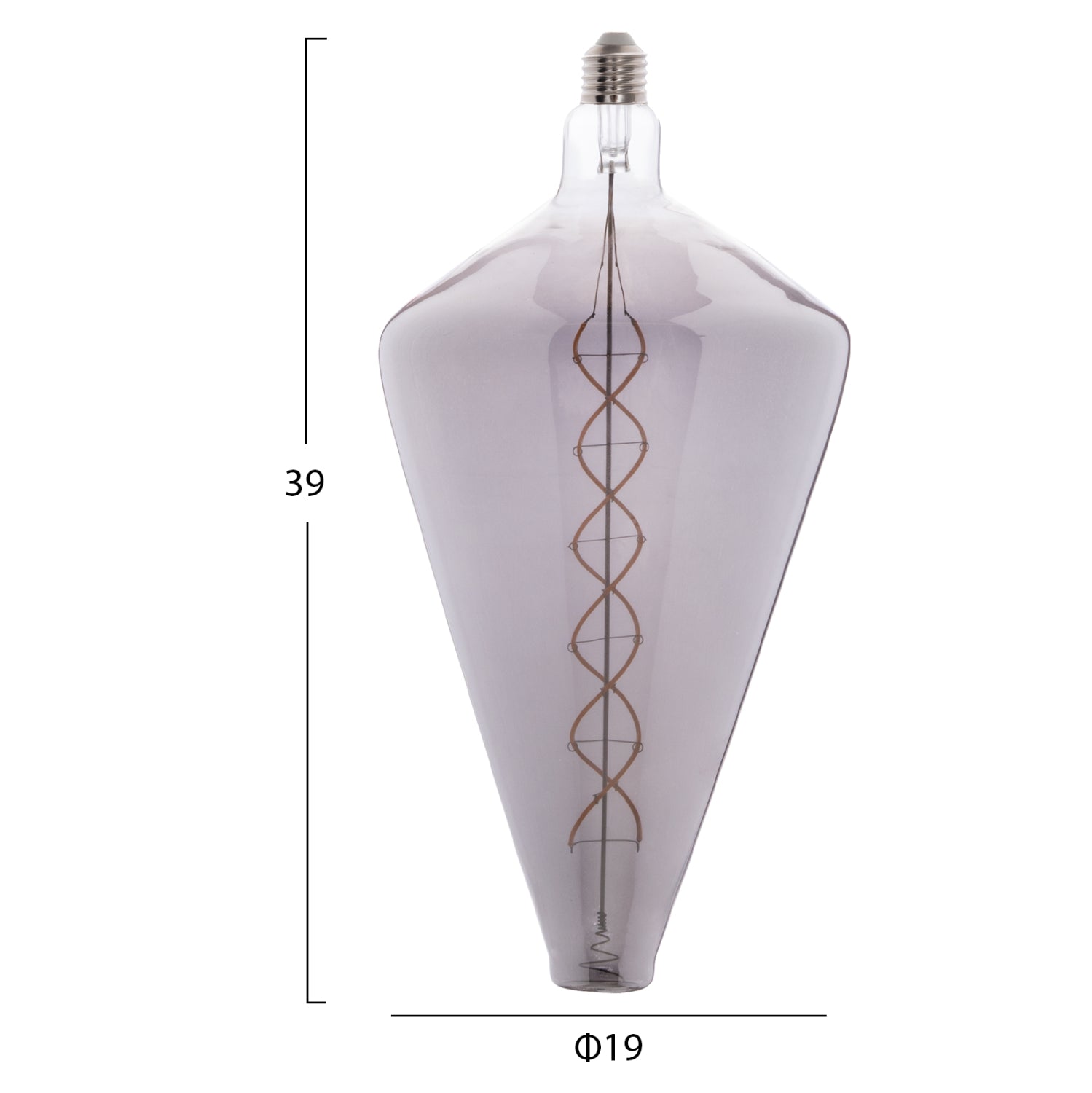 Led крушка 8W E27 3000K сив цвят