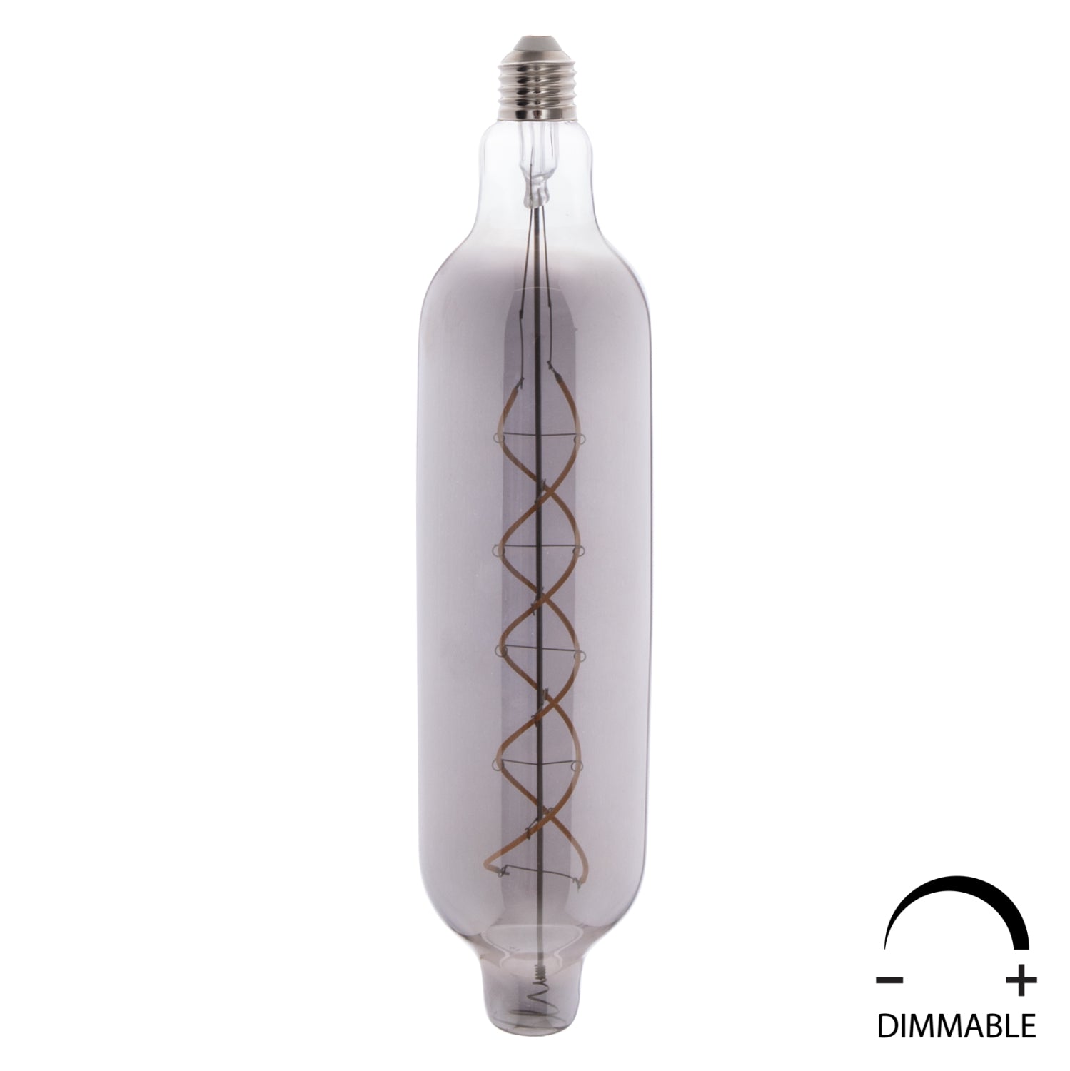 Led крушка 8W E27 3000K сив цвят