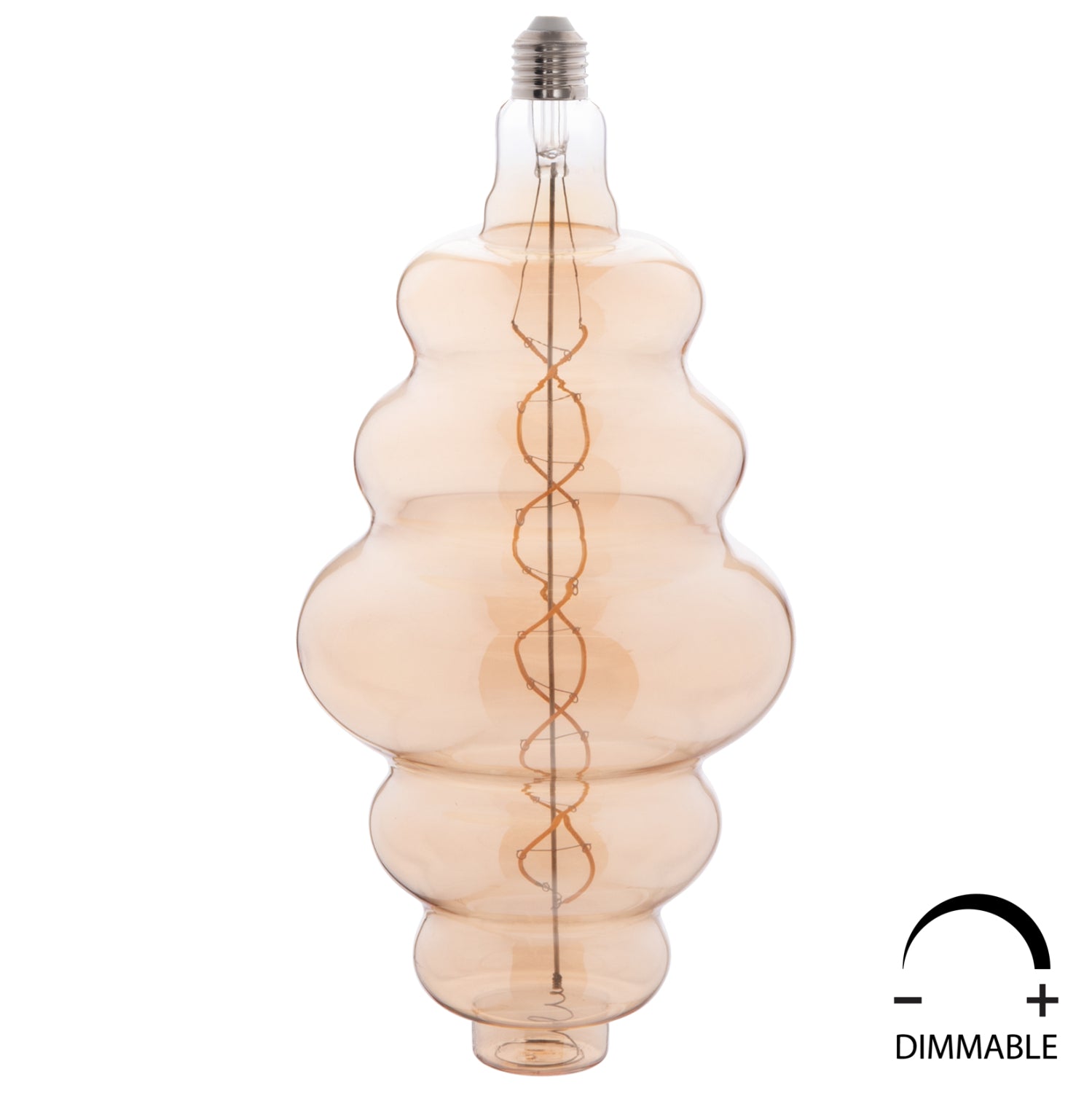 Led  лампа 8W E27 3000K златист цвят 4056