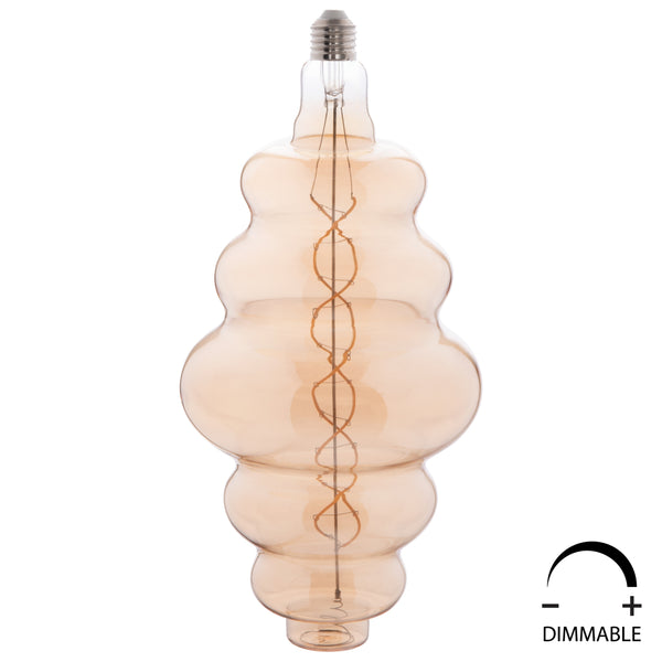 Led  лампа 8W E27 3000K златист цвят 4056