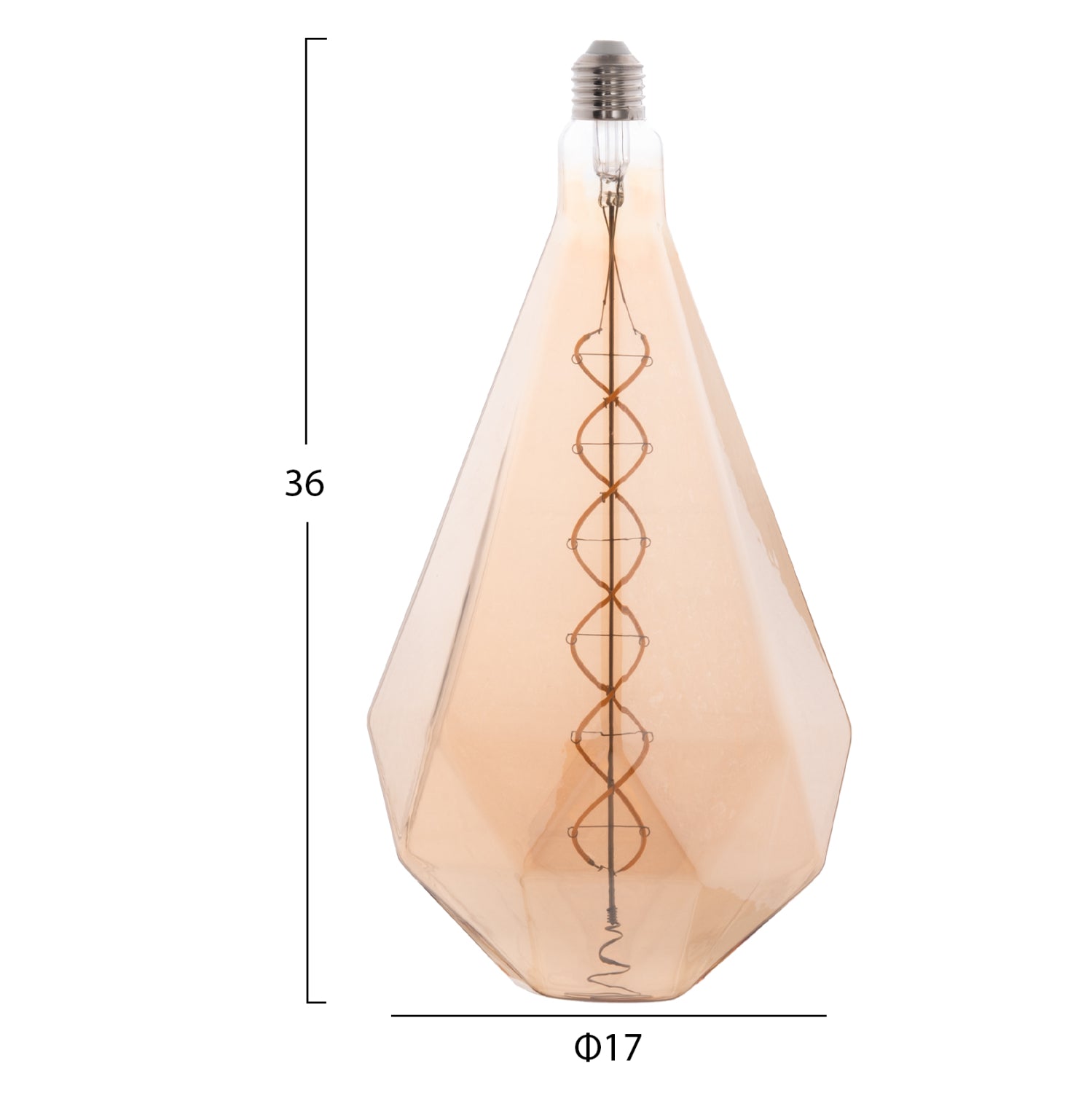 Led крушка  8W E27 3000K  златист цвят 4057