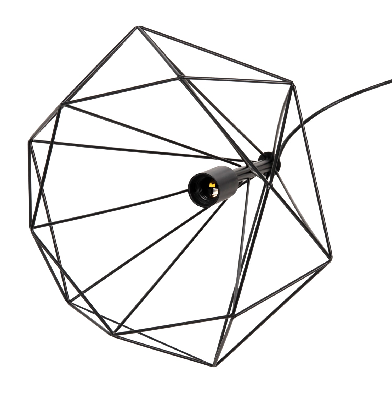 Таванна лампа 4064 черен цвят 32x37x128см