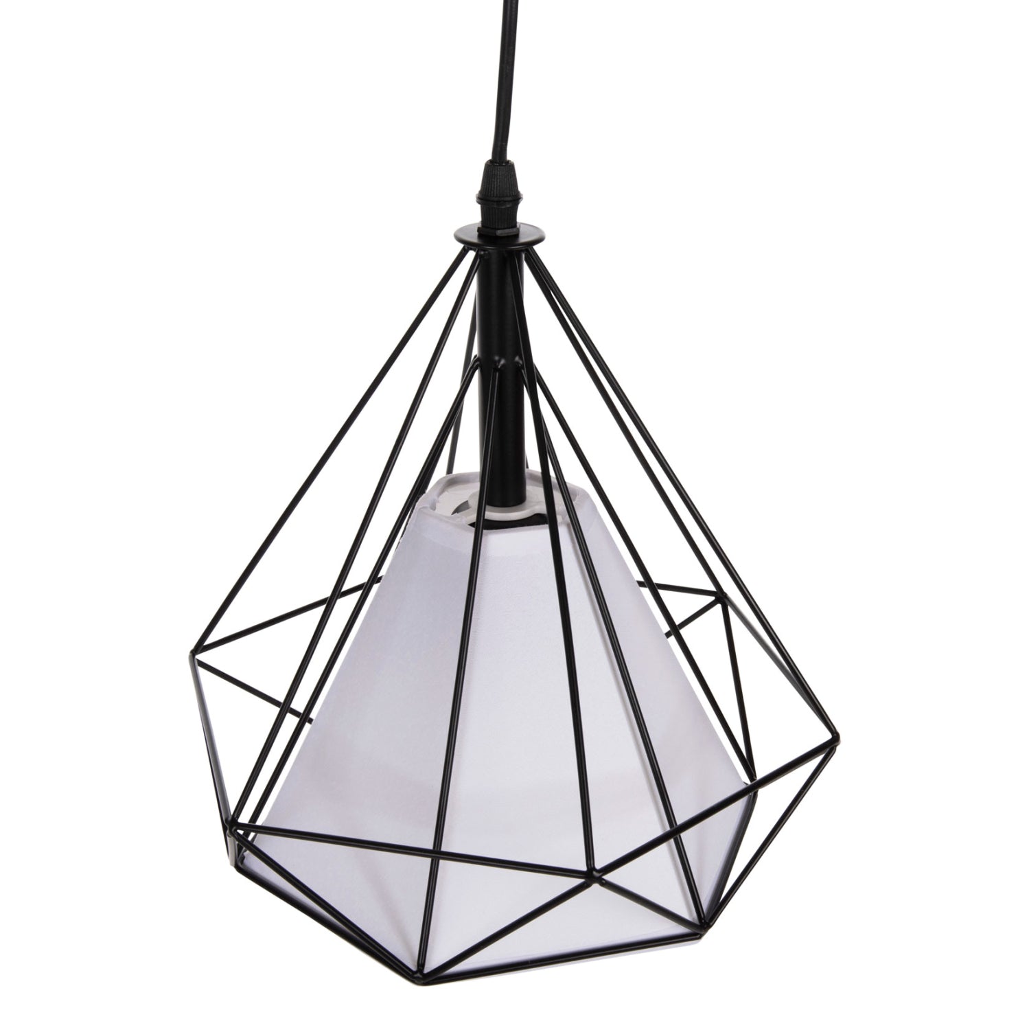 Таванна лампа 4065 черен-бял цвят 25x25x125см