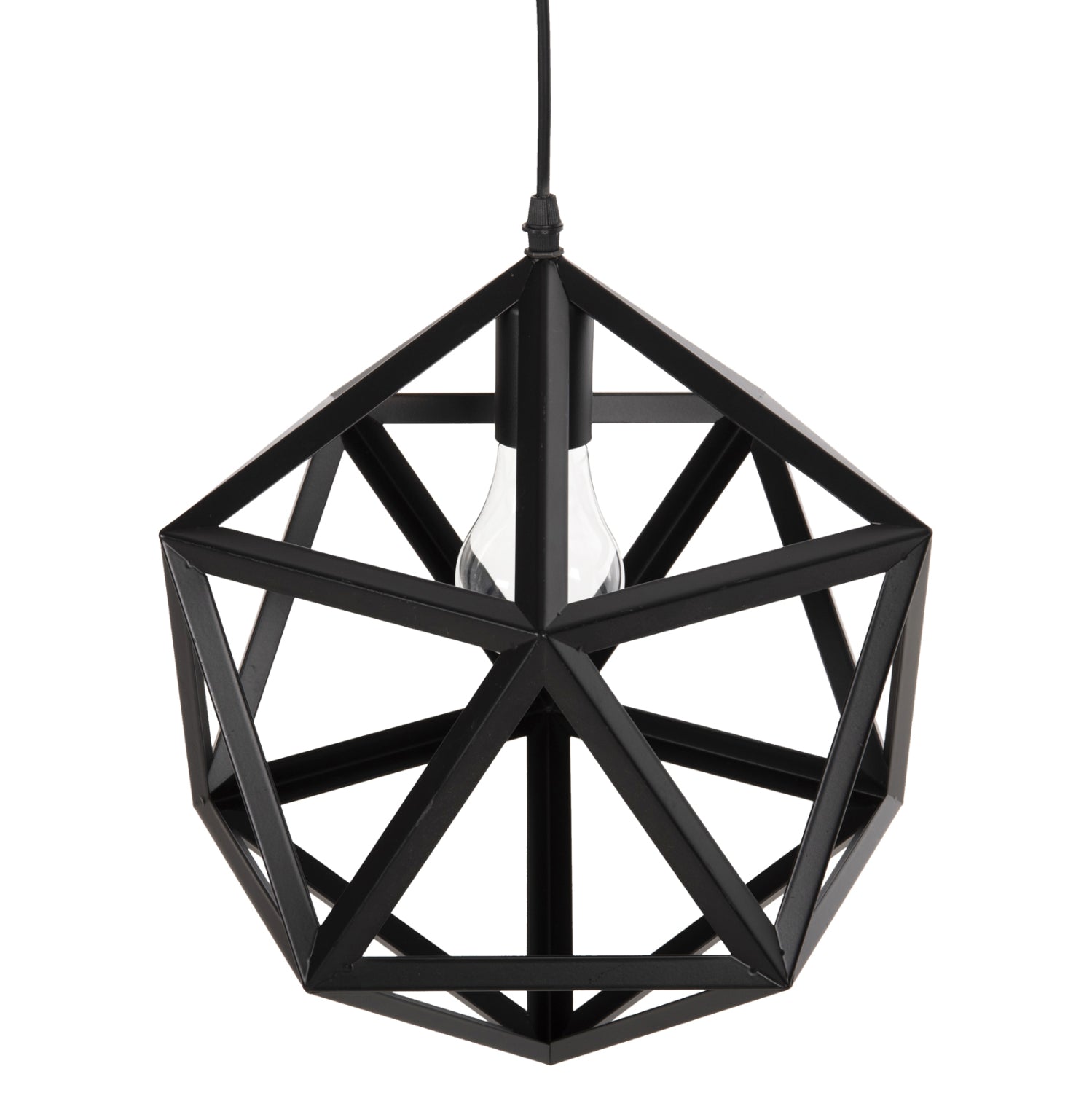 Лампа черен цвят 30x30x35см