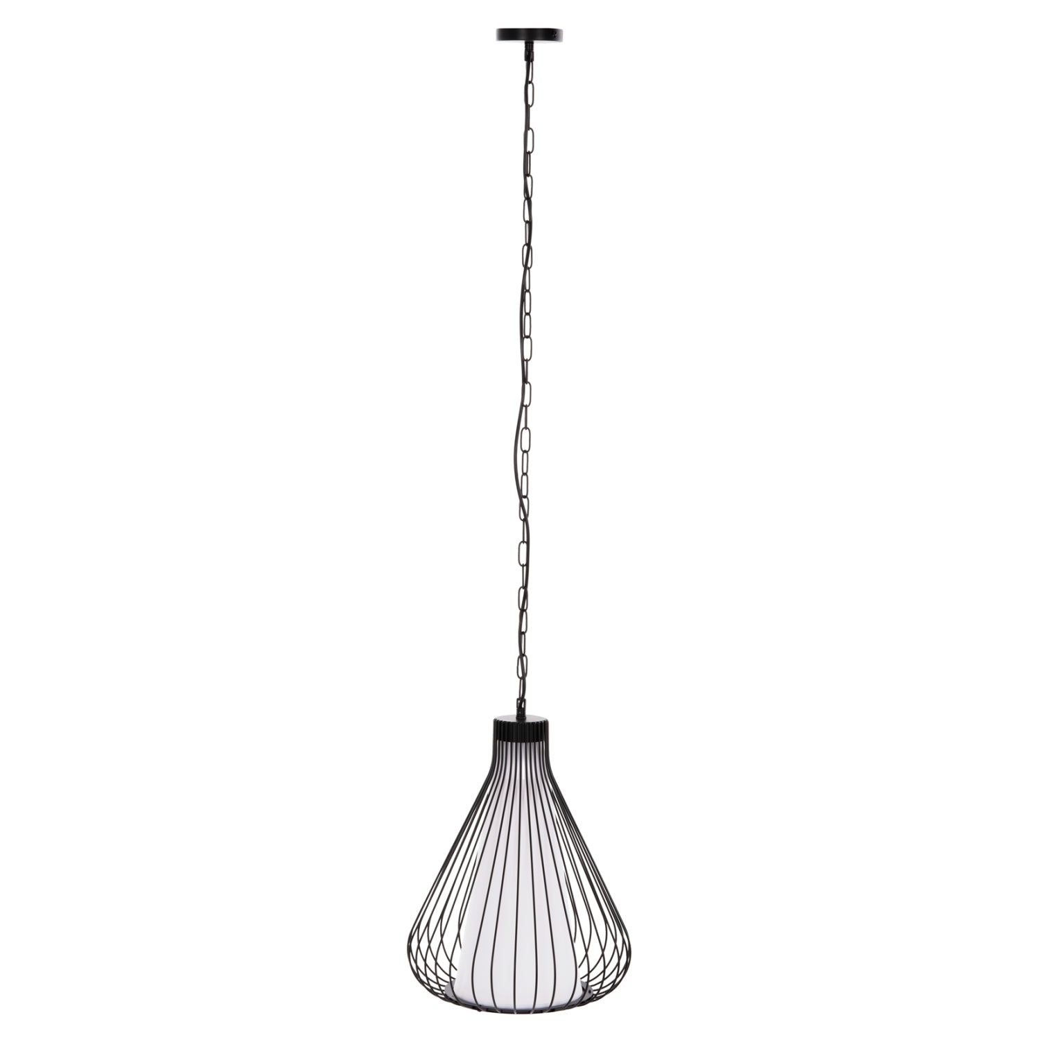 Таванна лампа 4074 черен цвят Φ33x43-141см