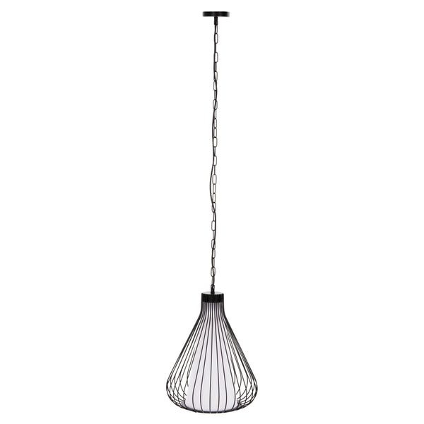 Таванна лампа 4074 черен цвят Φ33x43-141см