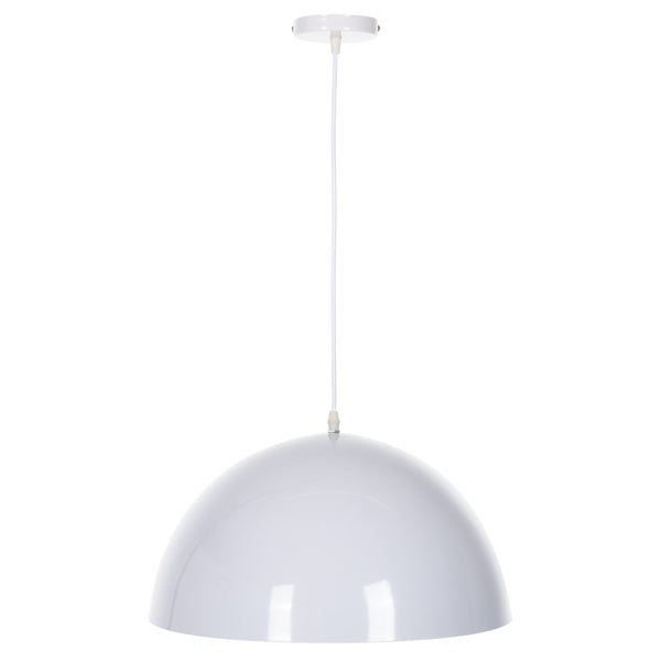 Таванна лампа бял метал  φ40x125см