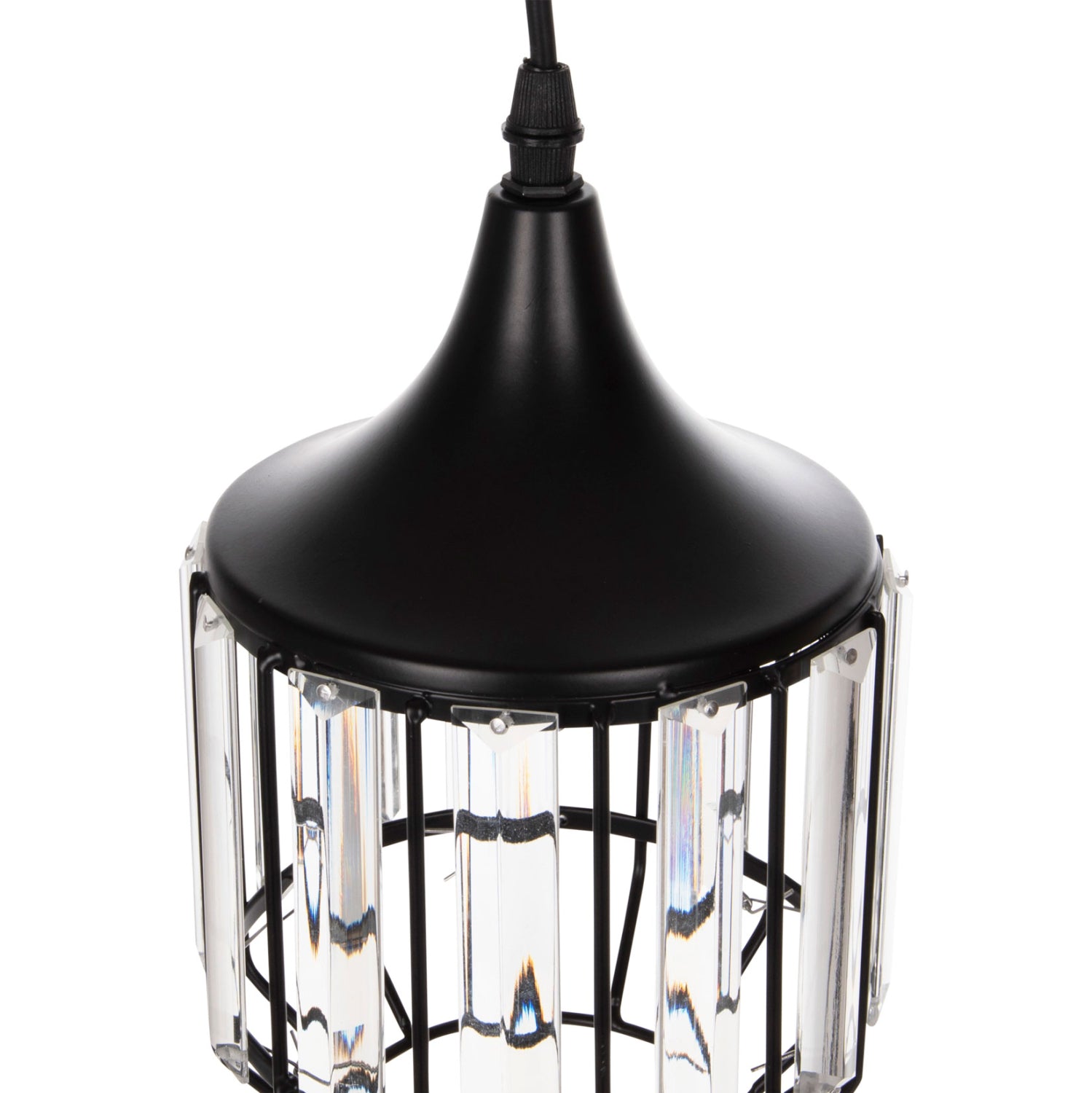 Таванна лампа 4084 черен цвят Φ14x123см