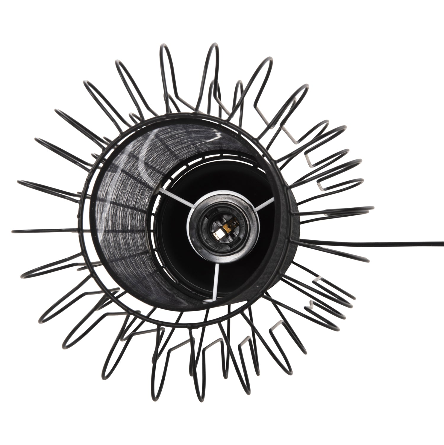 Таванна лампа 4087 черен цвят Φ24x130см