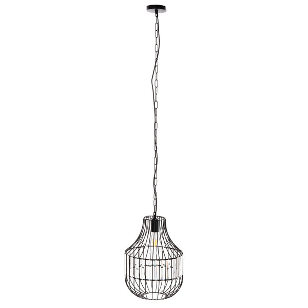 Таванна лампа 4093 метал-стъкло Φ29x38-137см