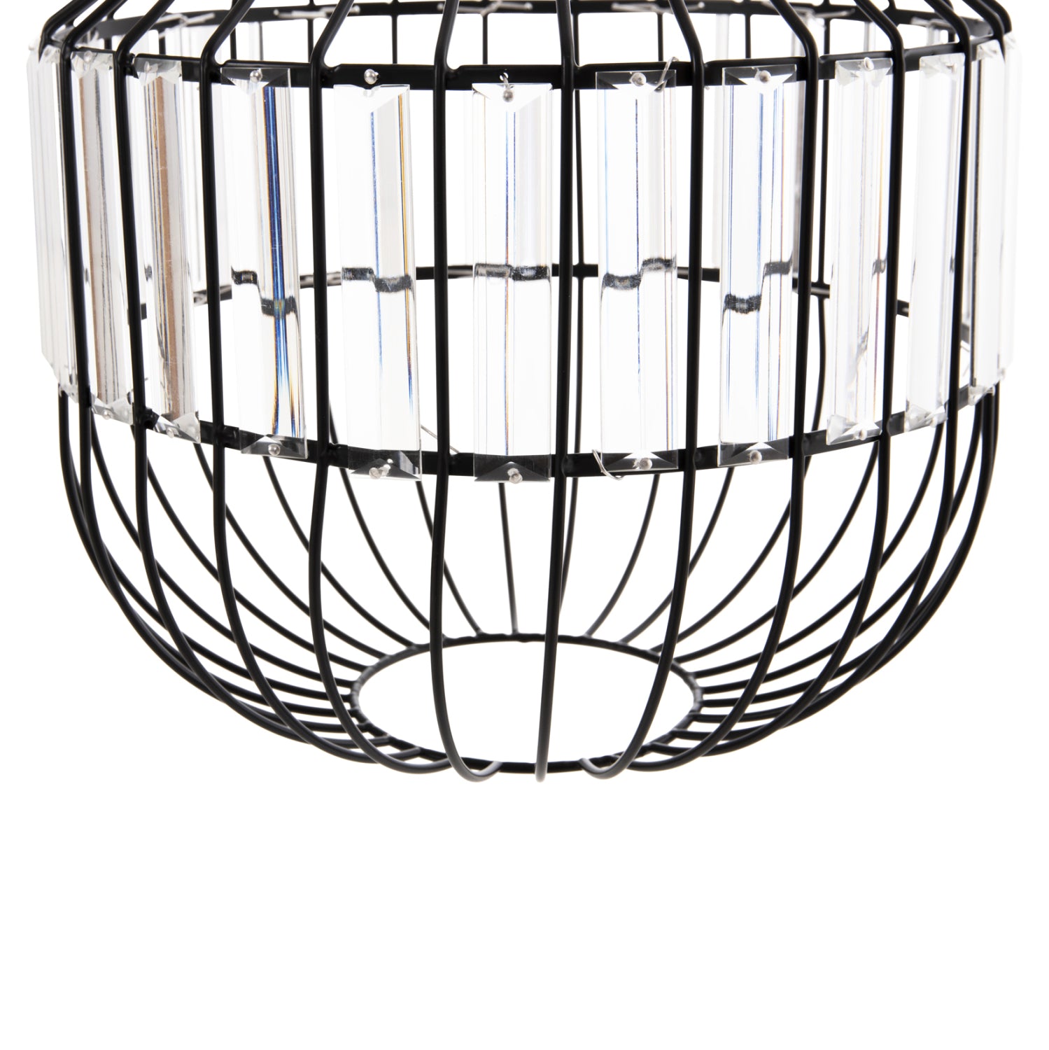 Таванна лампа 4093 метал-стъкло Φ29x38-137см