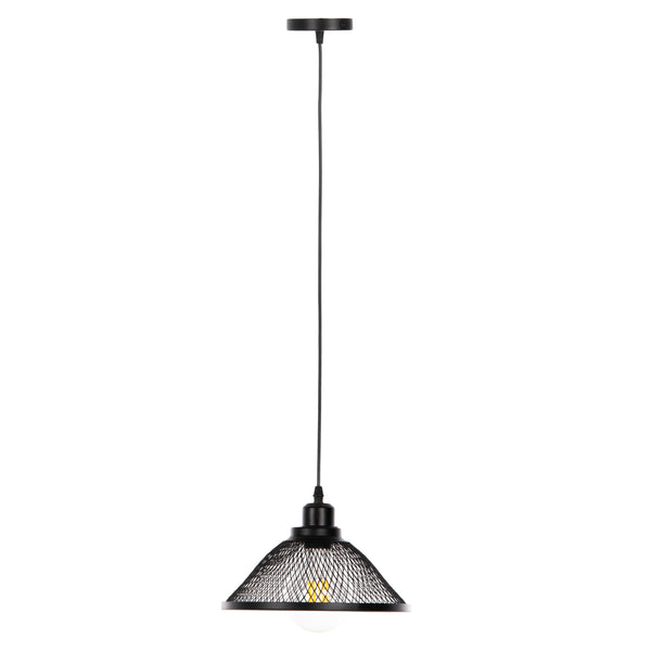 Таванна лампа 4102 черен цвят  Φ25x115см