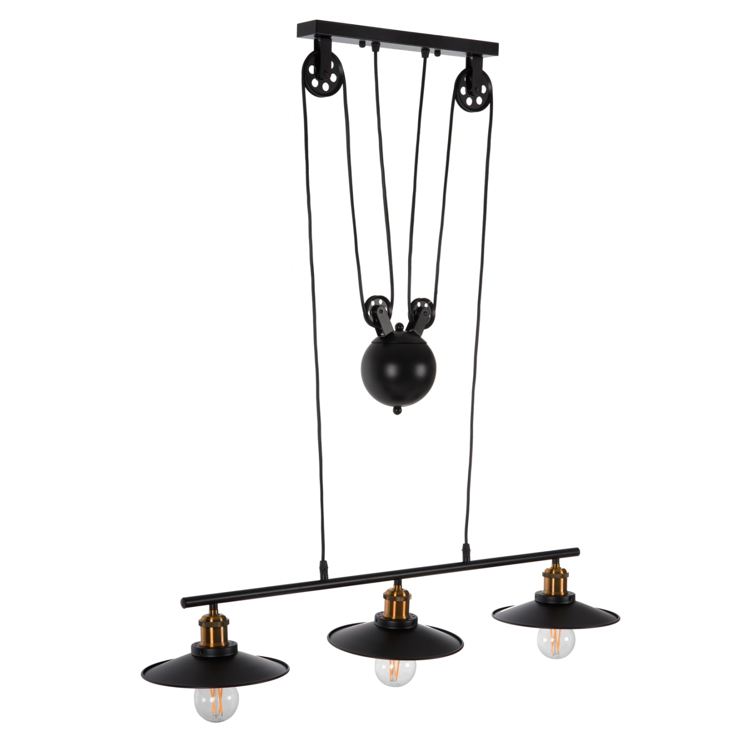 Таванна лампа 4120 черен цвят 91x91x95.5см