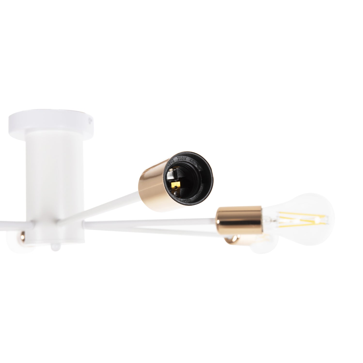 Таванна лампа 4123 бял цвят 77x77x18см