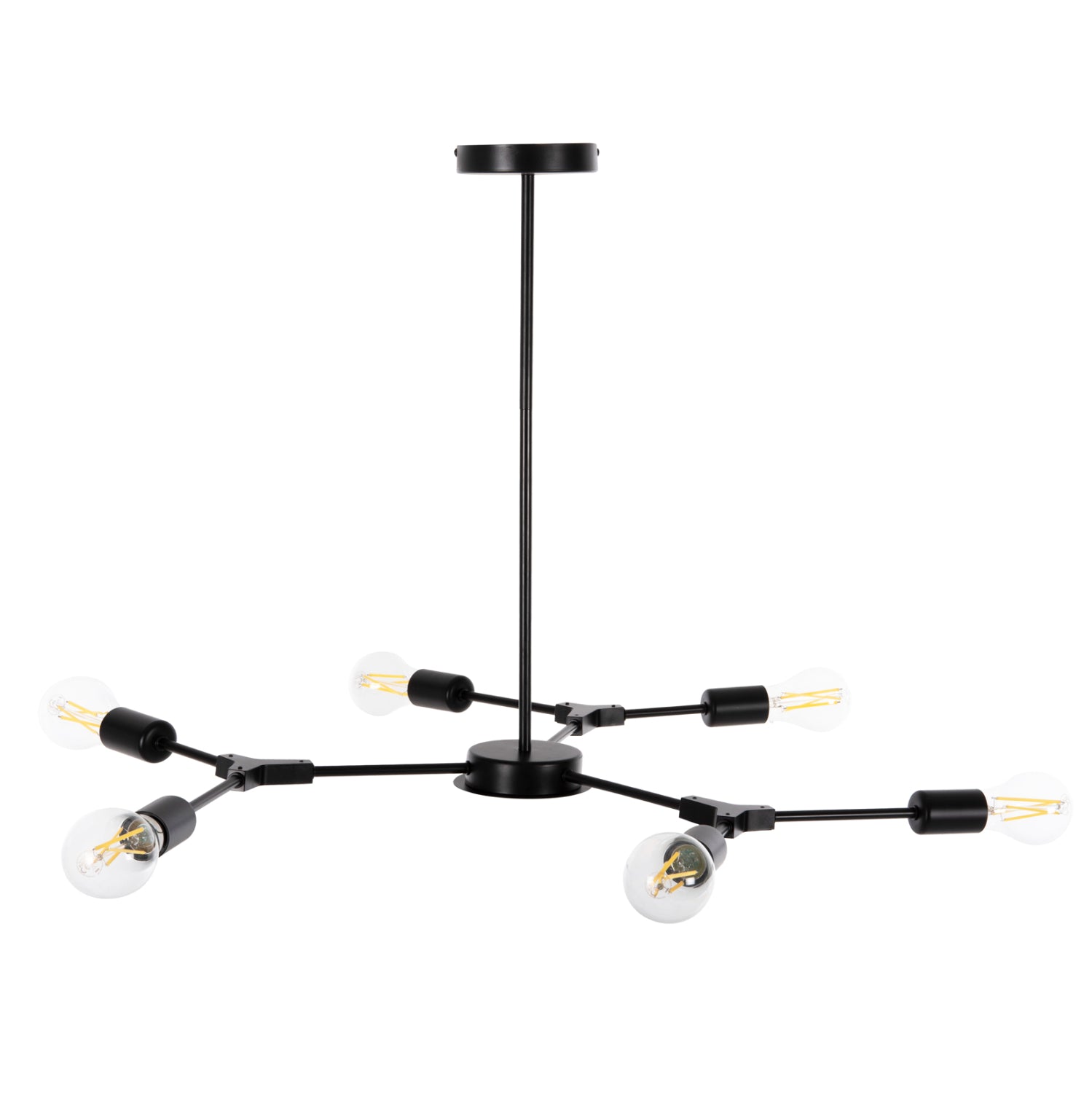 Таванна лампа 4125 черен цвят 75x75x75см