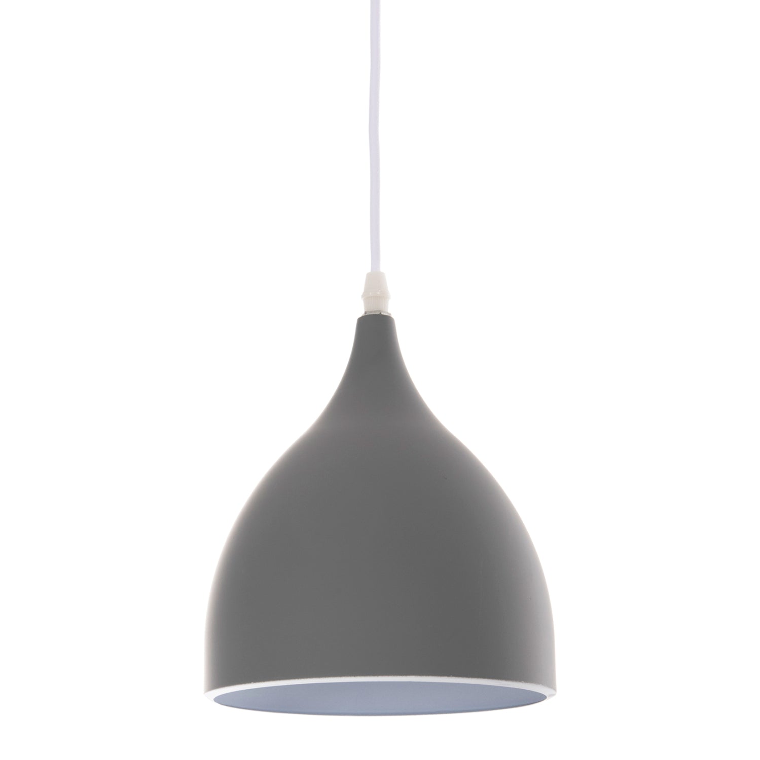 Таванна лампа 4139 сив-бял цвят Φ33x33-115см