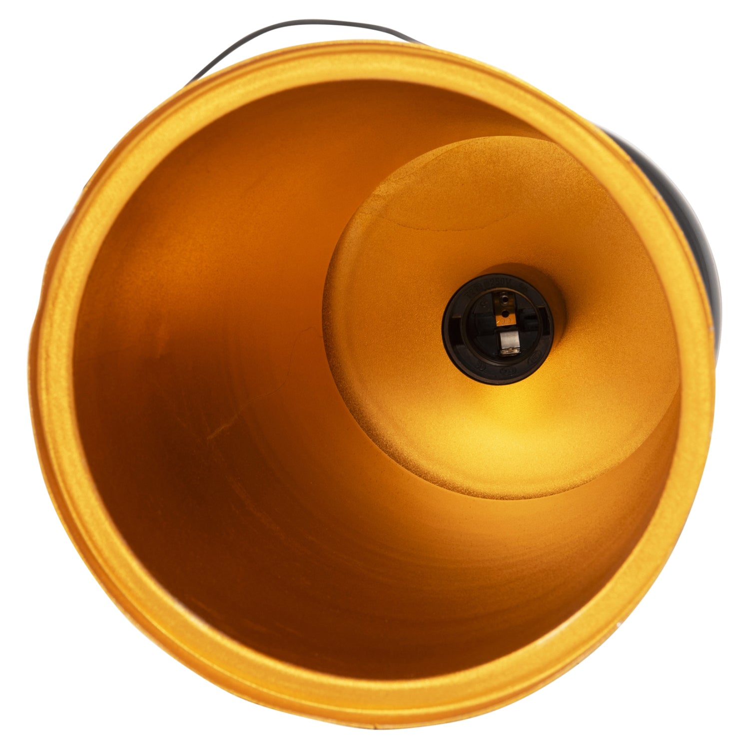 Таванна лампа 4140 черен-златист цвят Φ19x132Всм