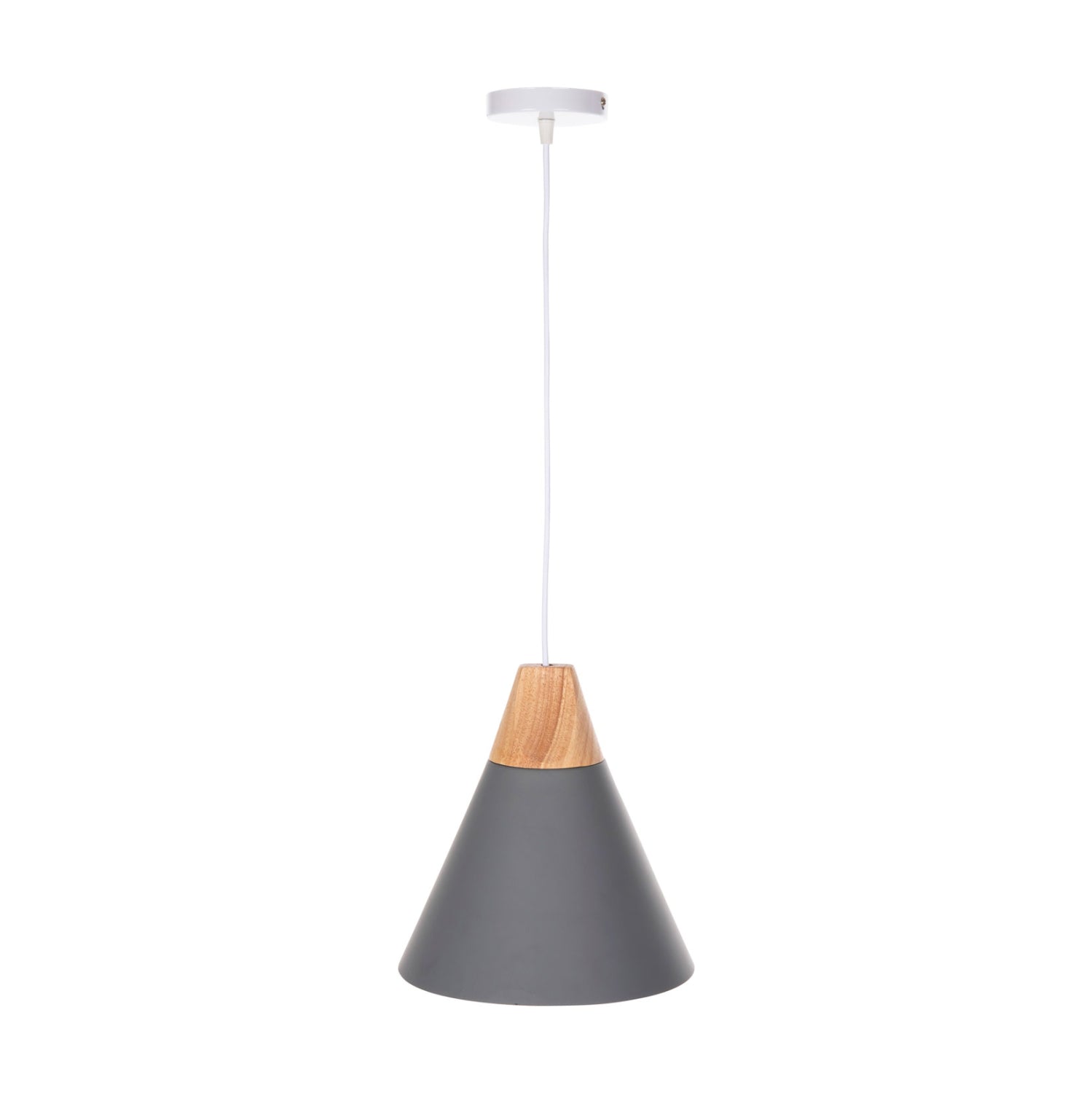 Лампа цвят сив-натурал Φ25x125