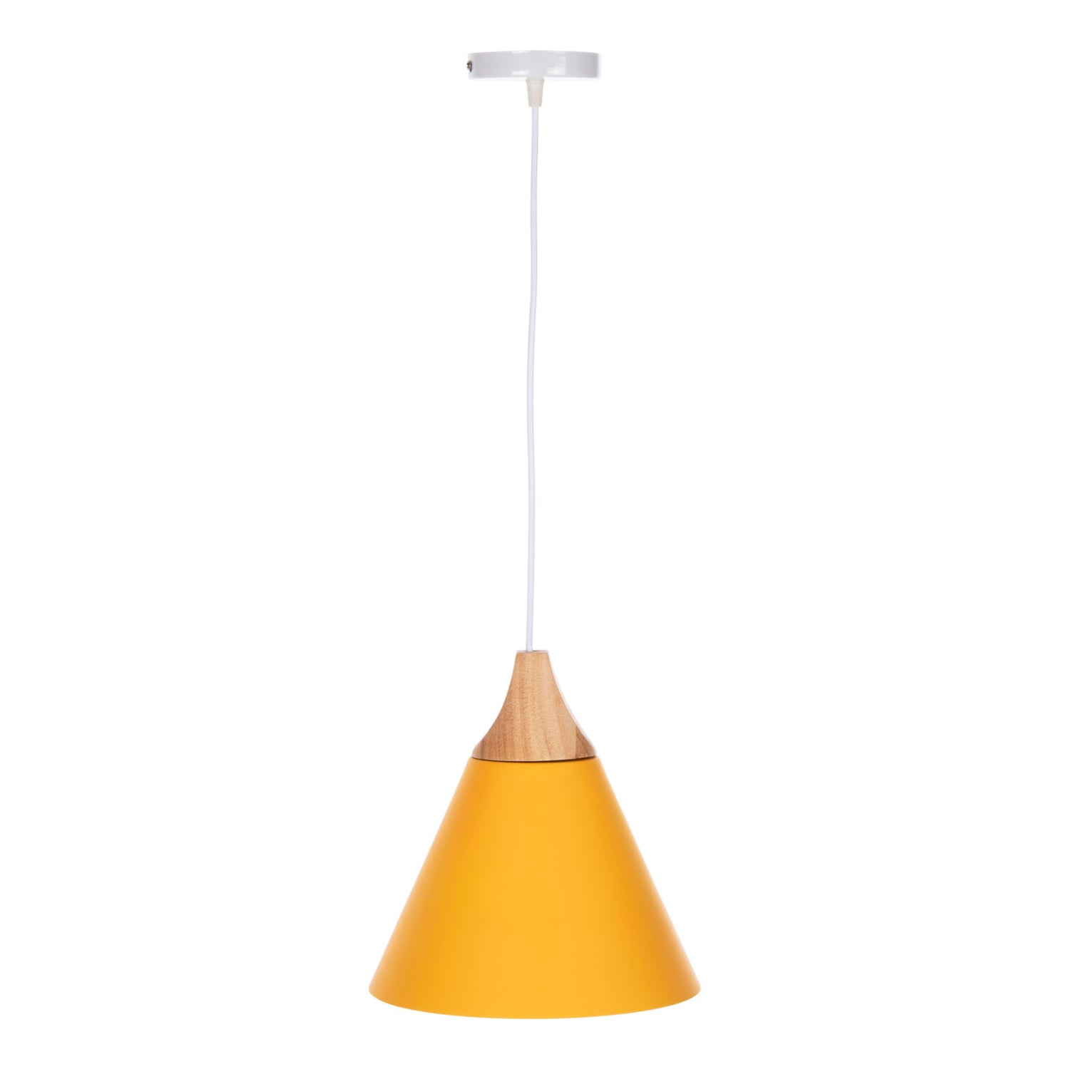 Лампа цвят жълт-натурал  Φ25x125см