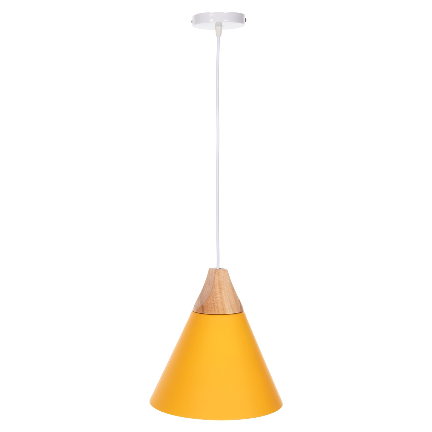 Лампа цвят жълт-натурал  Φ25x125см
