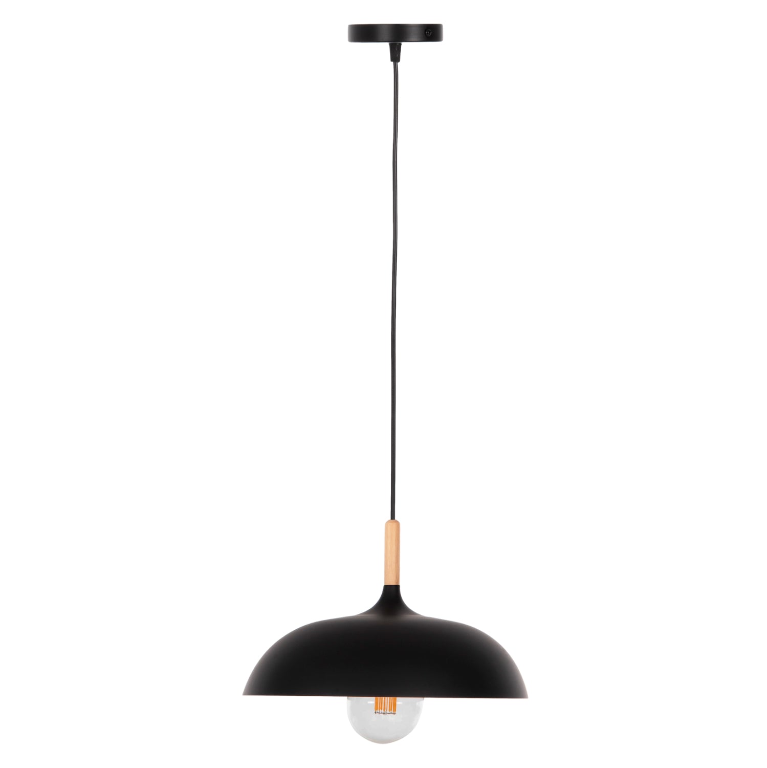 Таванна лампа 4156 черен цвят  Φ35x112Hcм