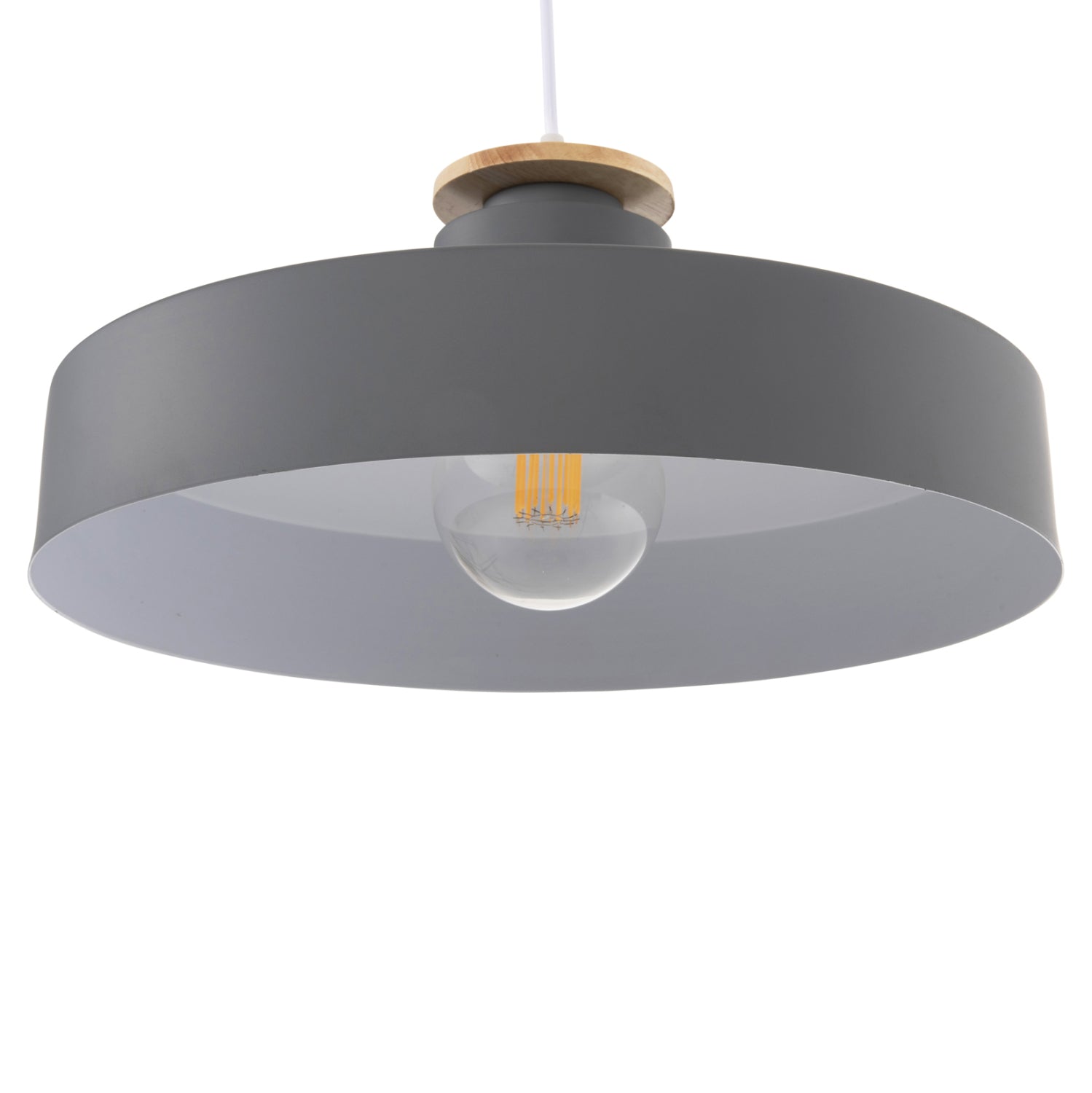 Таванна лампа 4159 сив цвят Φ40x116Hcм