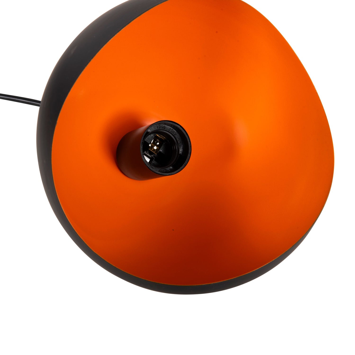 Лампа Лорета сфера 3 -цвят черен-оранжев  Φ20x112