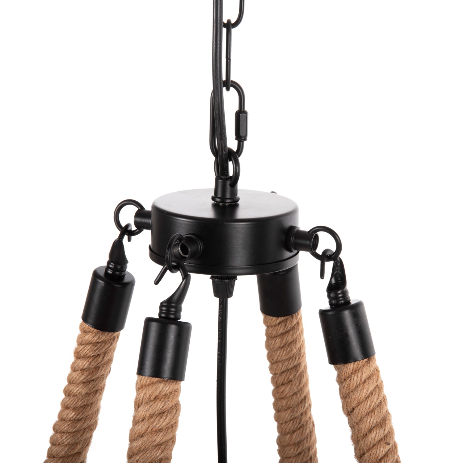 Таванна лампа 4169 естествен-черен цвят Φ66x131см