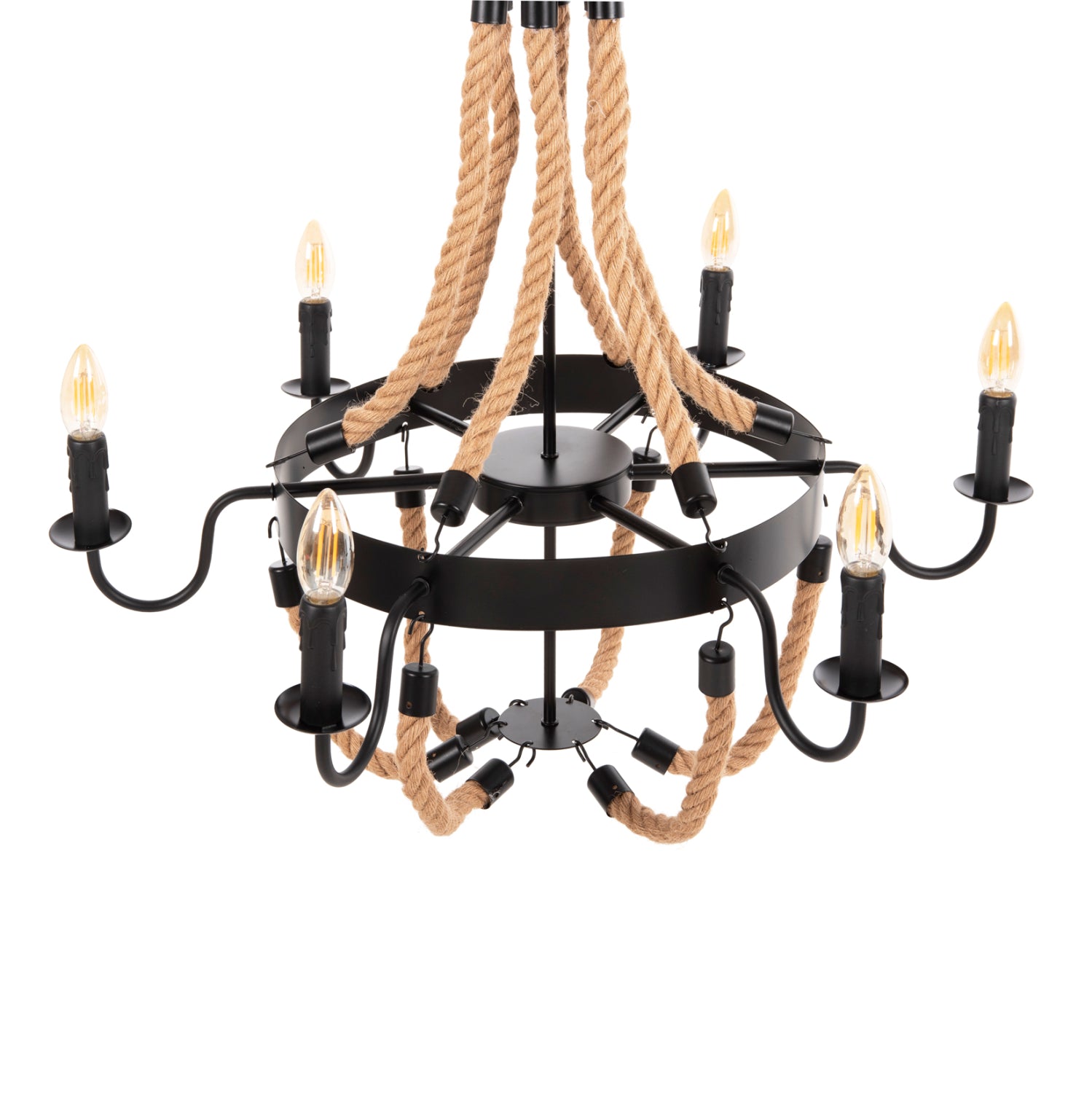 Полилей 4177 въже-метал 74x74x123см