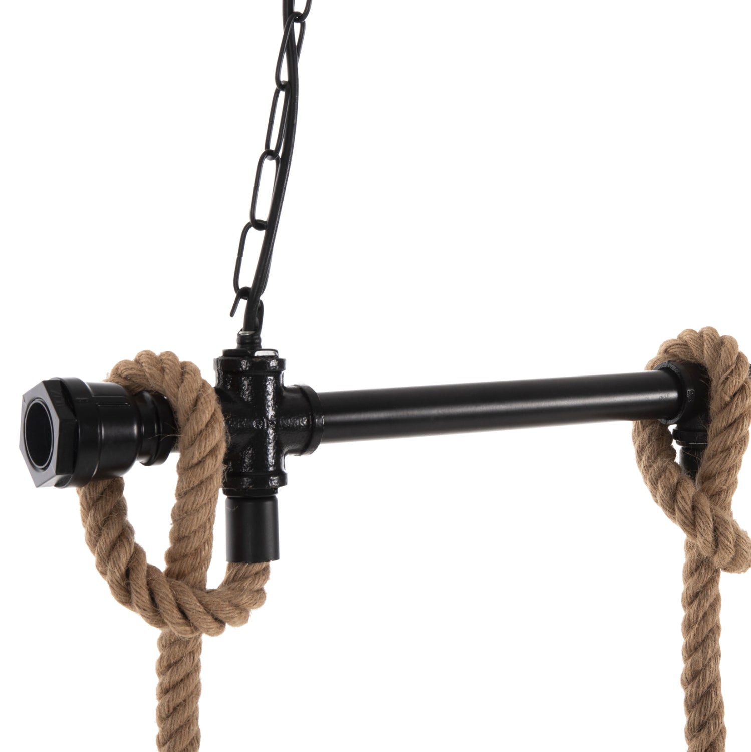 Таванна лампа 4180 метал-въже  80x14.5x137см