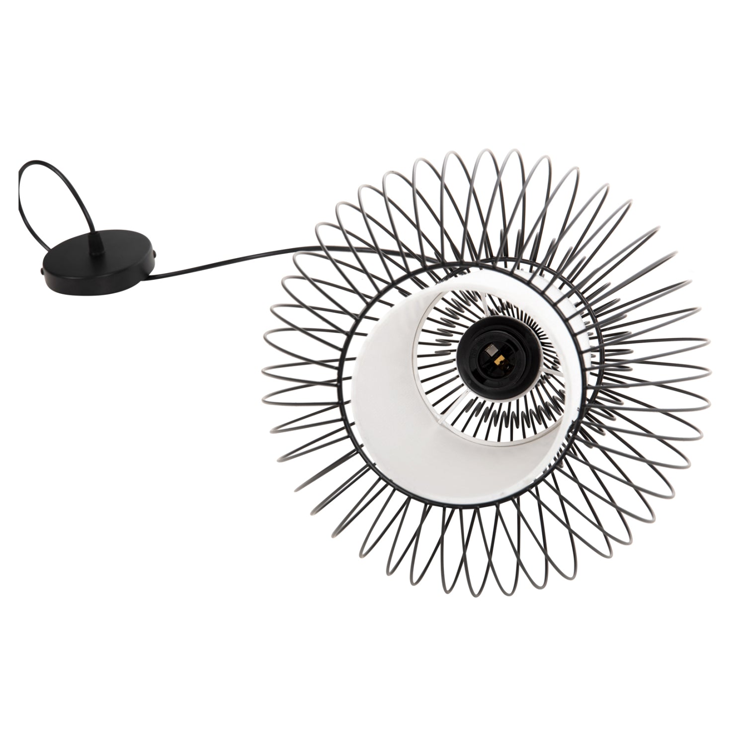 Таванна лампа 4184 черен цвят 26x26x125см