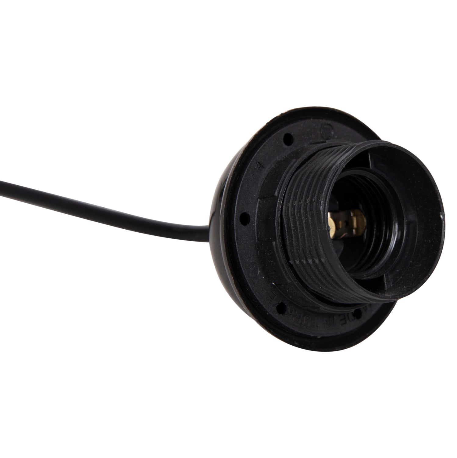 Кабел  за таванно осветление с шайба черен цвят 4187