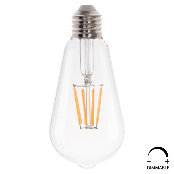 Led крушка 8W E27 - 2700K прозрачна