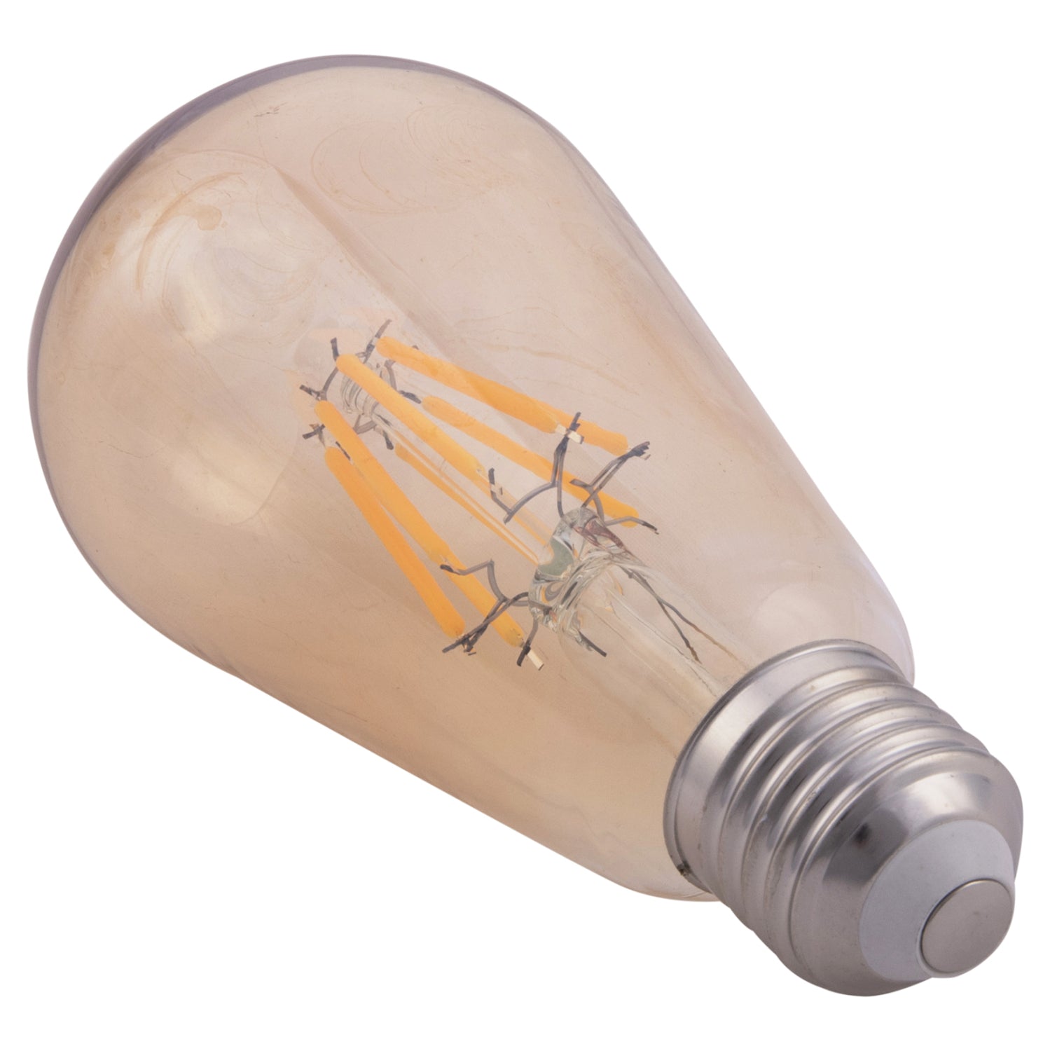 Led крушка 8W E27  златист цвят